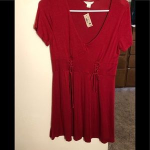 Red dress from Aeropostale with cute stringdesign